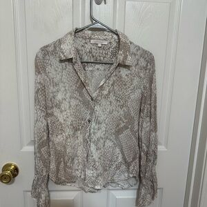 Snake Print Blouse